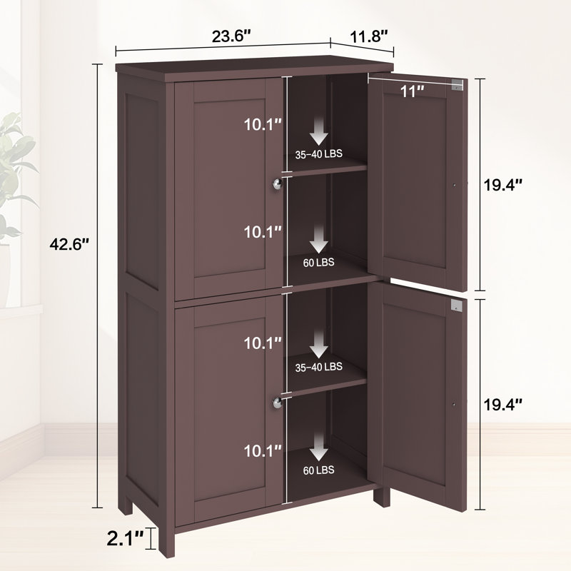  Aralynne Bathroom Cabinet, Brown
