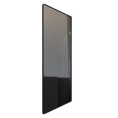 Rounded Rectangular Framed Wall Bathroom Mirror, Anti-Rust, Tempered Glass, Horizontally Or Vertically