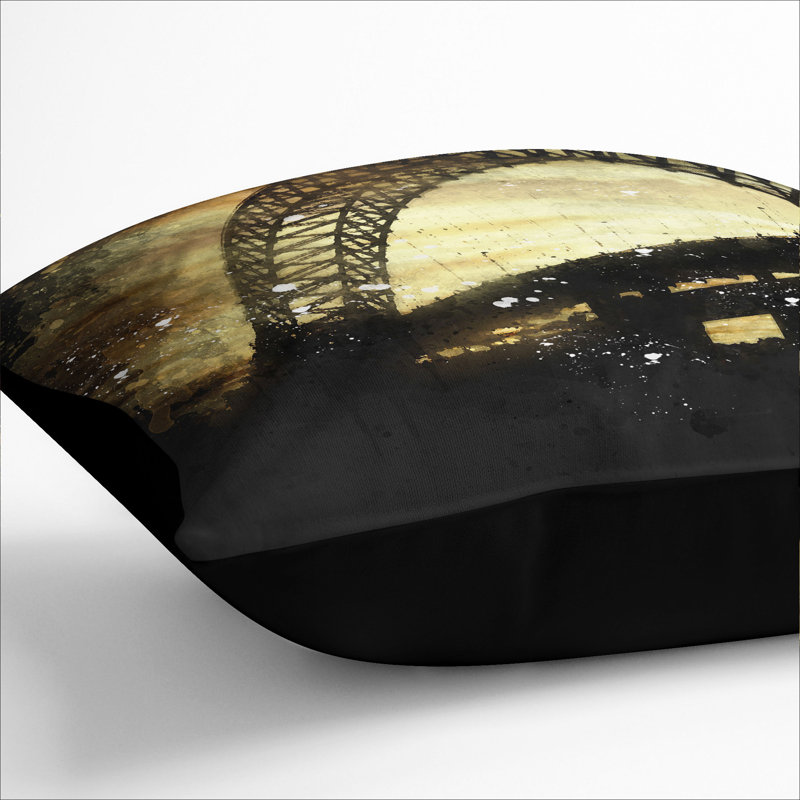 Square Cushion, Black, 55cm H x 55cm W x 20cm D