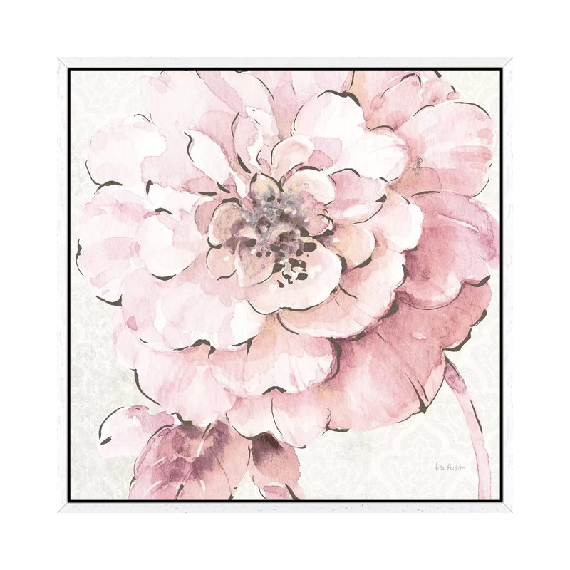 Indigold VII Pink by Lisa Audit - Painting on Canvas, 93.98 cm H x 93.98 cm W, White Framed