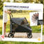 Poussette pour animaux de compagnie pour grands chiens et chats jusqu'à 66 lb, poussette pour chien à 4 roues avec suspension à ressorts tout-terrain-132273657