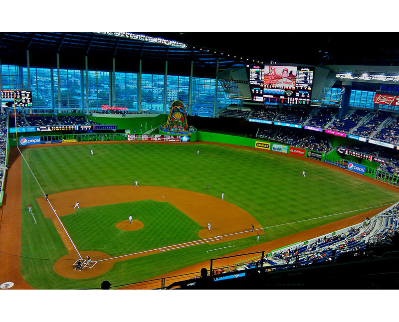 Marlins Park, 31" H x 48" W