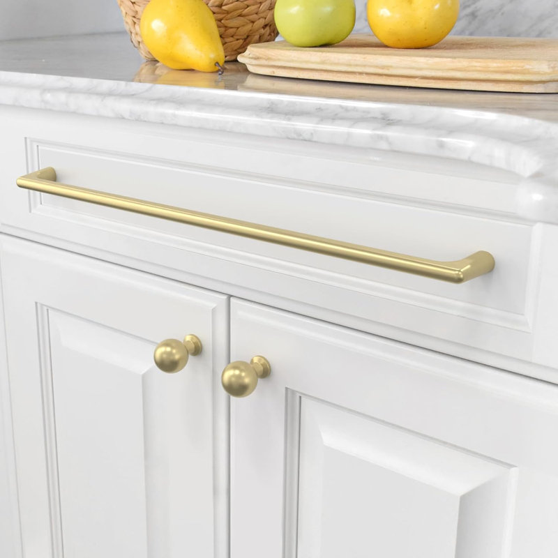 Paquet de 10 poignées d'armoire - poignées d'armoire de cuisine à trou central, poignées de tiroir durables pour armoires, armoires, commodes et garde-robes