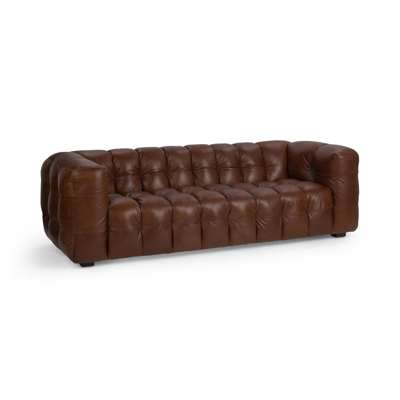 Halston Top Grain Leather Sofa