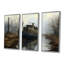 Amalea - Ensemble de salon d'art mural bateau-108462313-108462316
