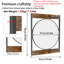 Adelone Metal Square Wall Mirror