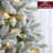 6FT Snow Flocked Prelit Artificial Christmas Tree-52851018-52851016
