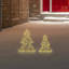 Ensemble de 2 décorations d'arbre de Noël à DEL avec fil métallique - blanc - 14 po-103688439