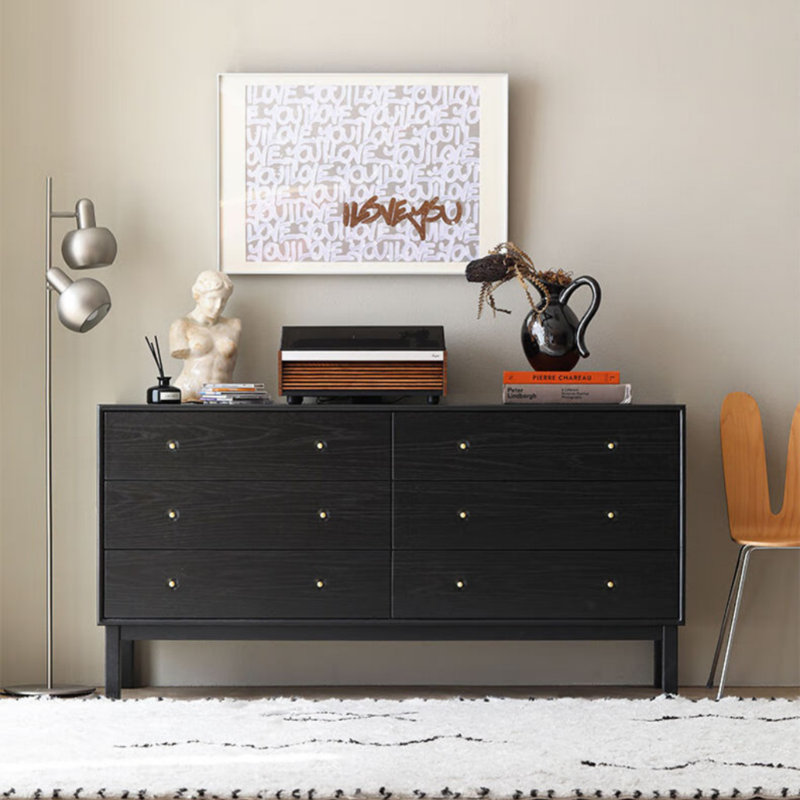 Buffet Nordic Retro, Noir