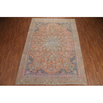 Tapis traditionnel en laine fait à la main 8 x 11