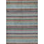 Gabbeh Hand-Knotted High-Quality Blue, Black, and Orange Area Rug