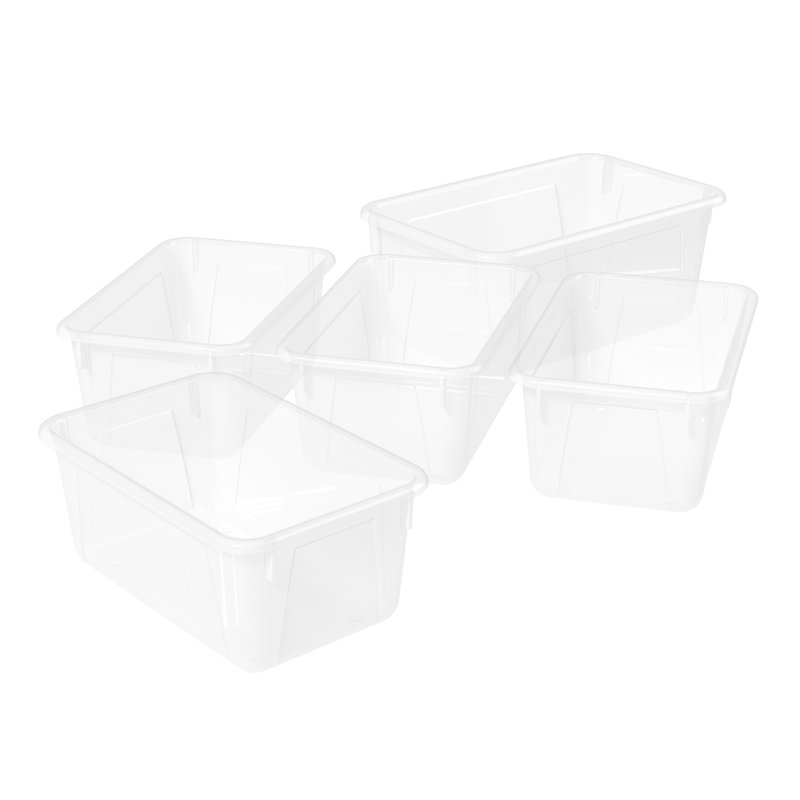 Petite boîte à cubes Storex, translucide, paquet de 5