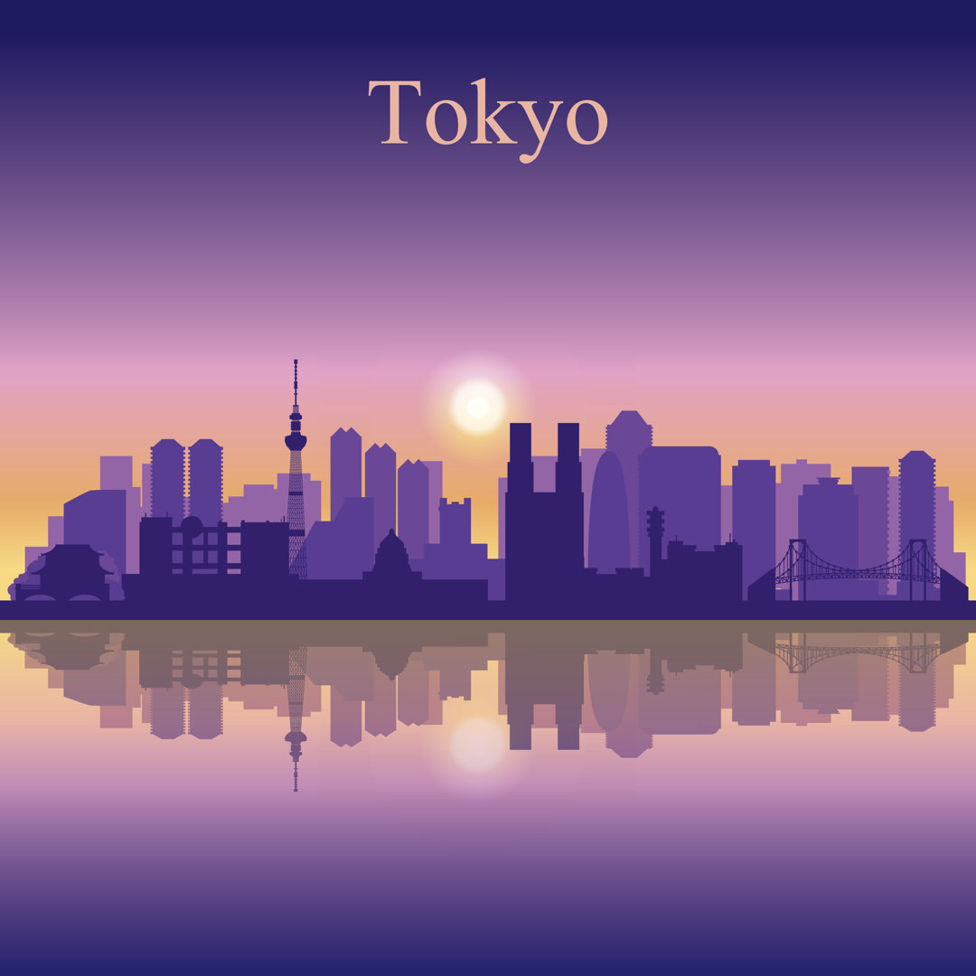 Leinwandbild Tokyo City Skyline von Irayoflight