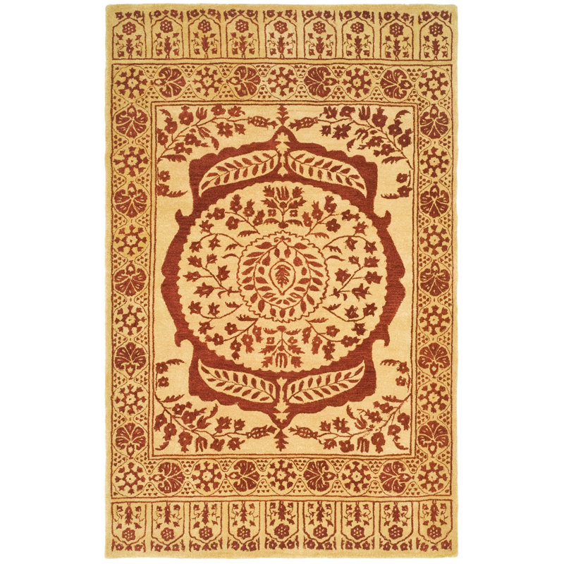 Ladd Wool Pile Oriental Rug, Rectangle 5'6" x 8'6"