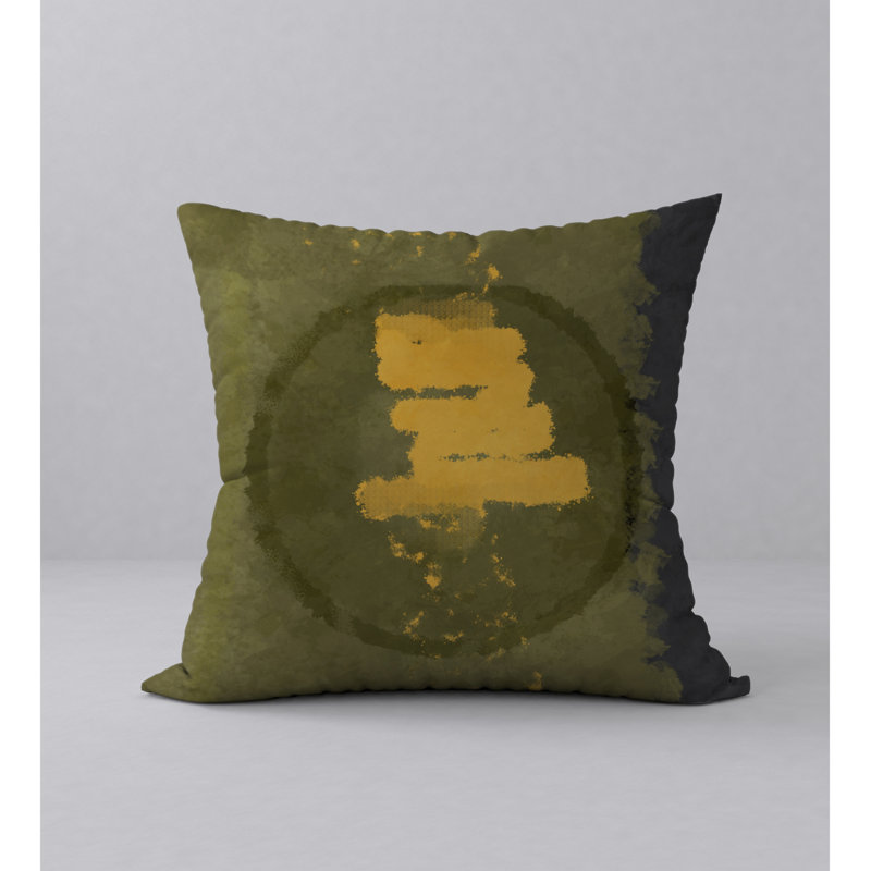 Abstract Throw Pillow, 20" H x 20" W