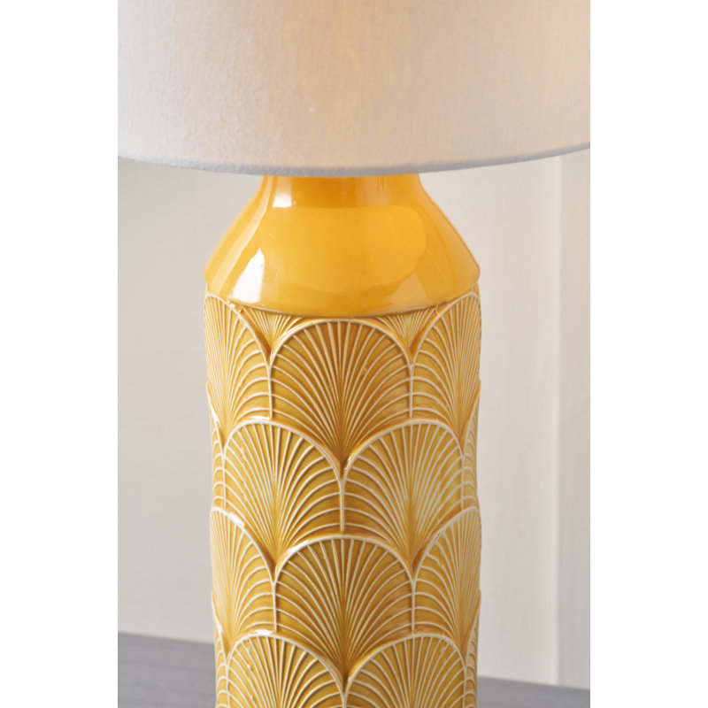 Bethan Ceramic Table Lamp, Yellow