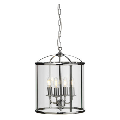 Montauk 4 - Light Chrome Lantern Pendant