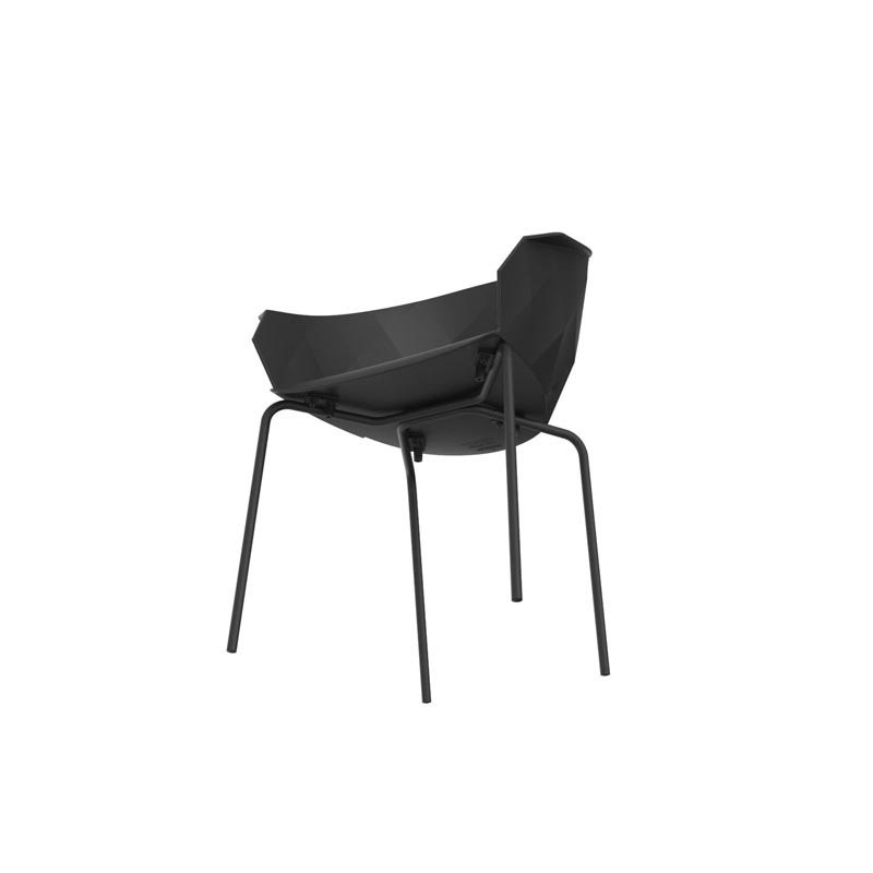 Outdoor Dining Armchair, Black