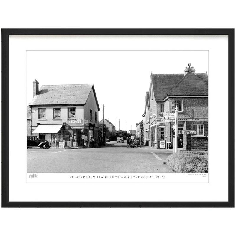 St Merryn, Village Shop And Post Office C1955 by Francis Frith - Single Picture Frame Print, 60cm H x 80cm W x 2.3cm D