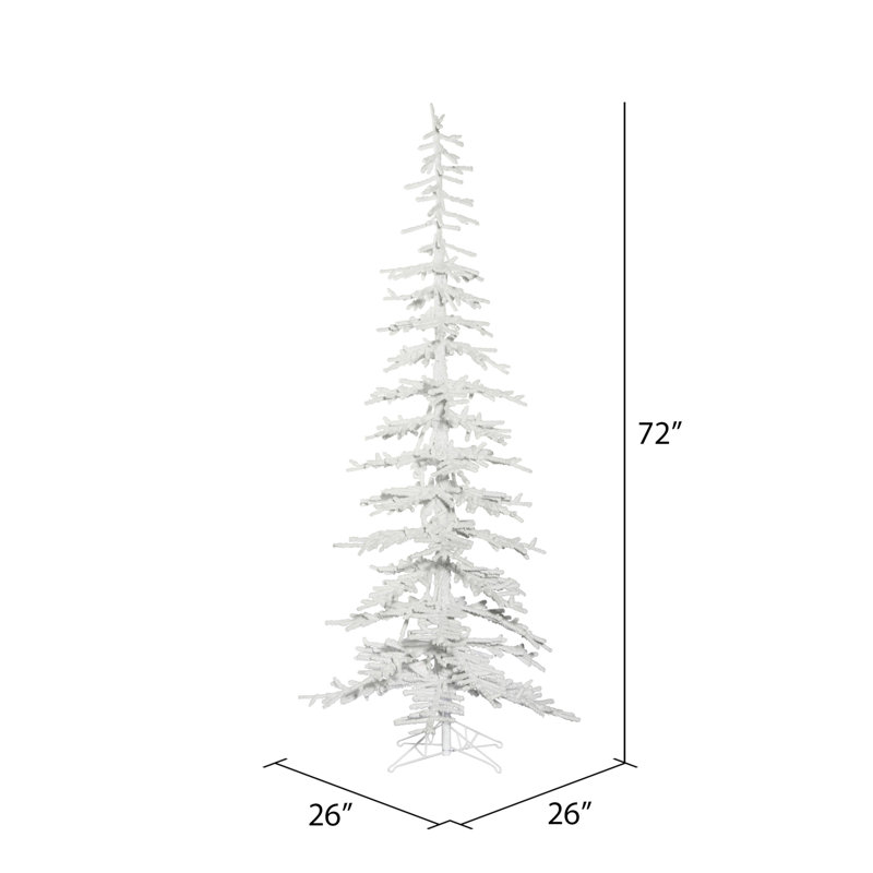 Arbre de Noël artificiel pin floqué Kuna, H 6 pi