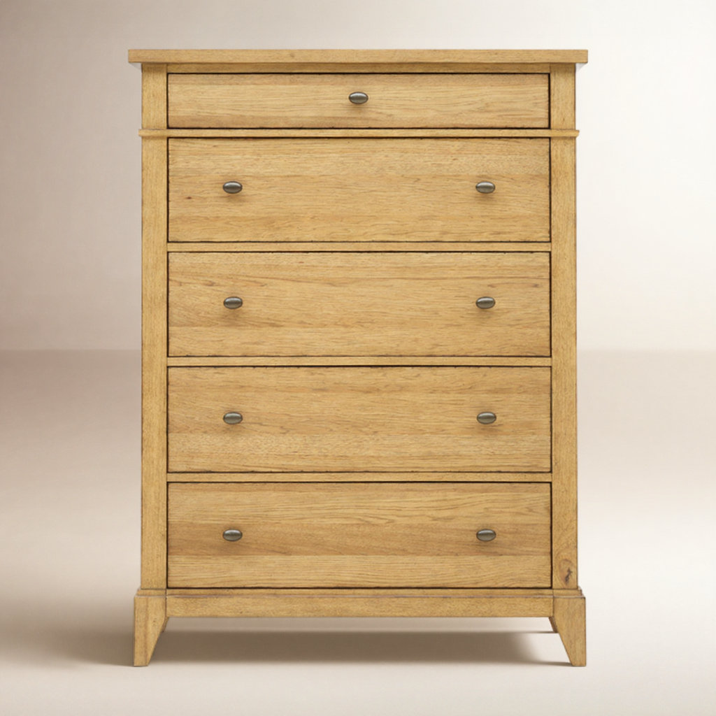 Mya 5 Drawer Dresser, Natural