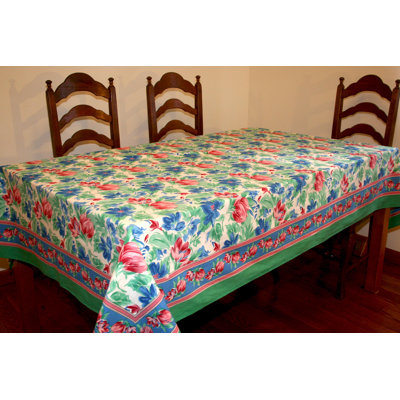 Floral Brush Tablecloth