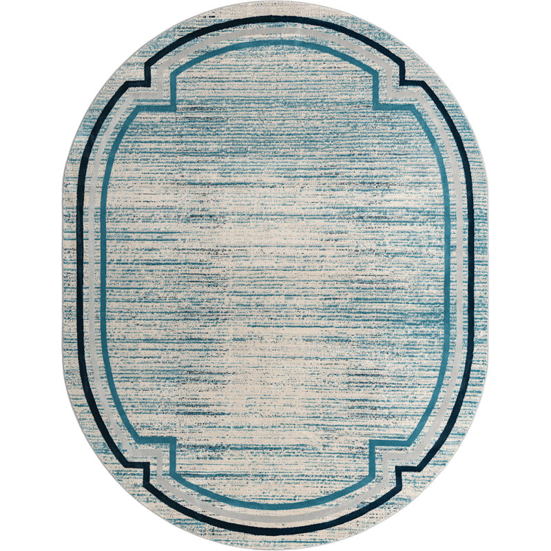 Chevron Indoor Rug, Oval 8' x 10'