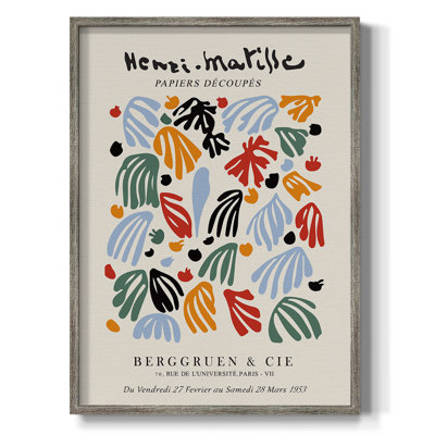 Matisse L XXXVII, reproduction d'art encadrée - bois massif
