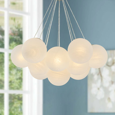 Lustre à bulles en verre pour la salle à manger 19 lumières Newtown