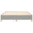 Box Spring Bed Frame Light Grey Twin XL Fabric -2105161142-2105161139