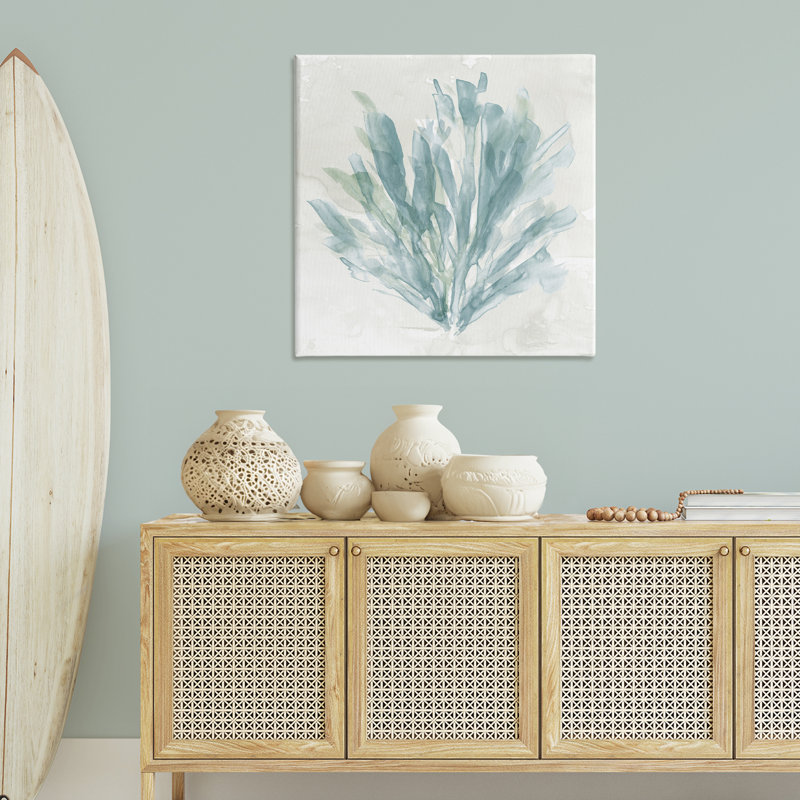 Toile abstraite abstraite, tendres corail, design par Carol Robinson, H 36 po x l 36 po