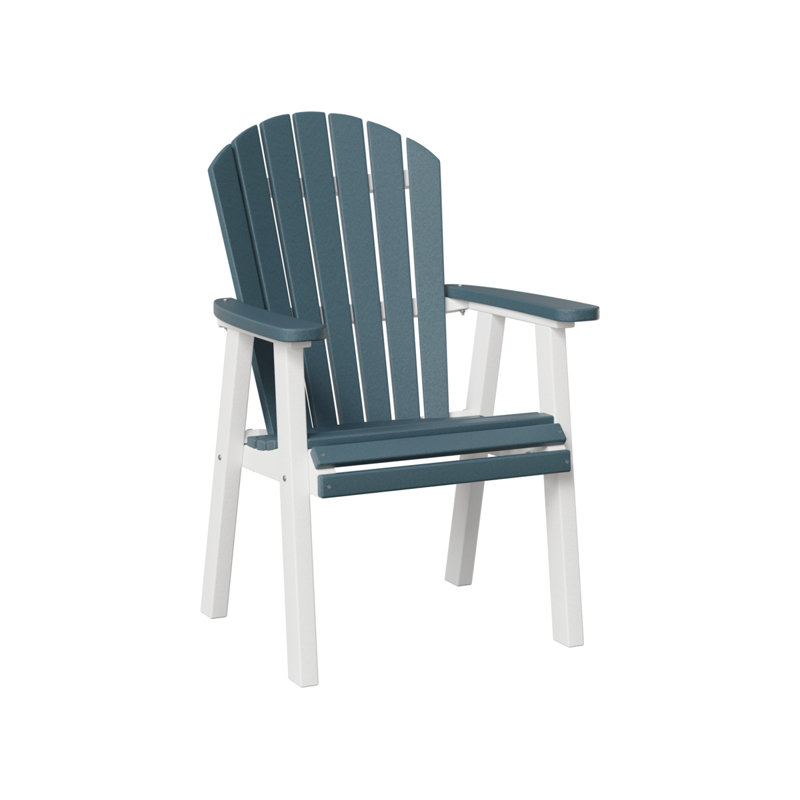 Chaise de salle à manger berlinoise Berlin, Blanc / Gris ardoise