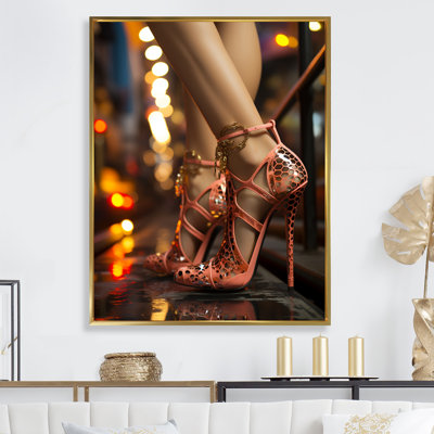 " Fashion Pink High Heels "
