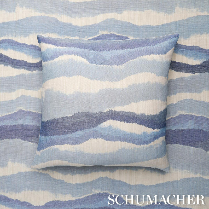 Chandler Warp Print Fabric, Lagoon