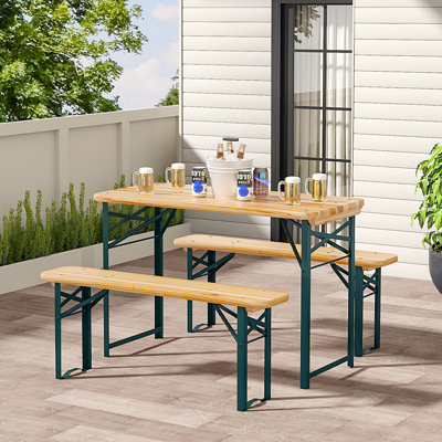 Breshears Rectangular Folding Outdoor Camping Table , 117cm cm W 56cm cm D