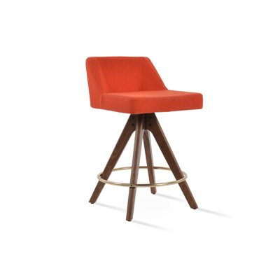 Tabouret pivotant en bois Prisma