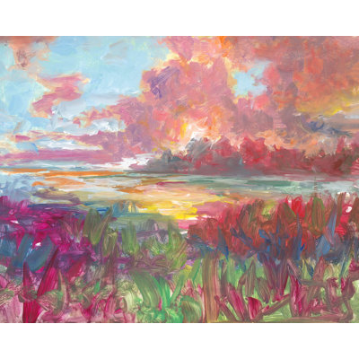 Under Pink Skies Painting by Mark Sargent