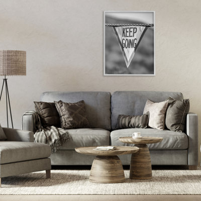 Keep Going Pennant Framed Giclee Art by Daphne Polselli