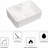 Rectangular Ceramic Vessel Sink 16"X12" - Modern, White, Acid Resistance, Bathroom Use Stain , Easy Installation