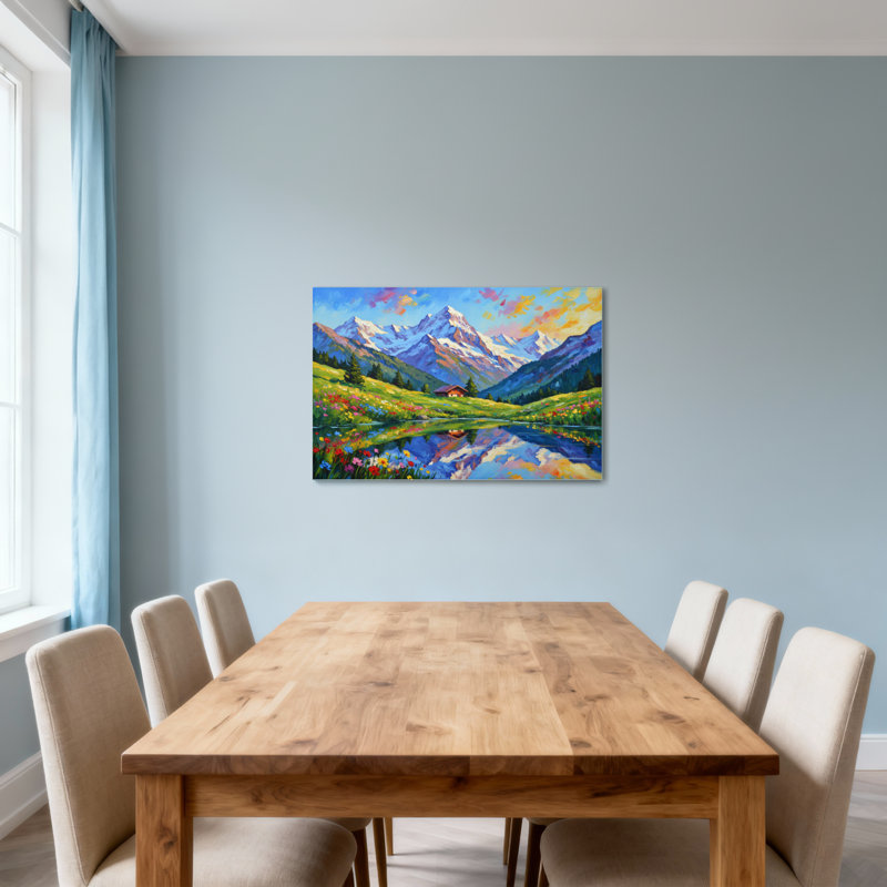 Paysage et nature Lac de montagne, H 20 po x l 30 po