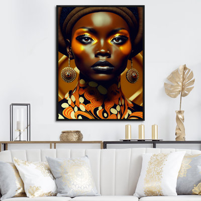 «Exquiste African Woman Design X», reproduction sur toile