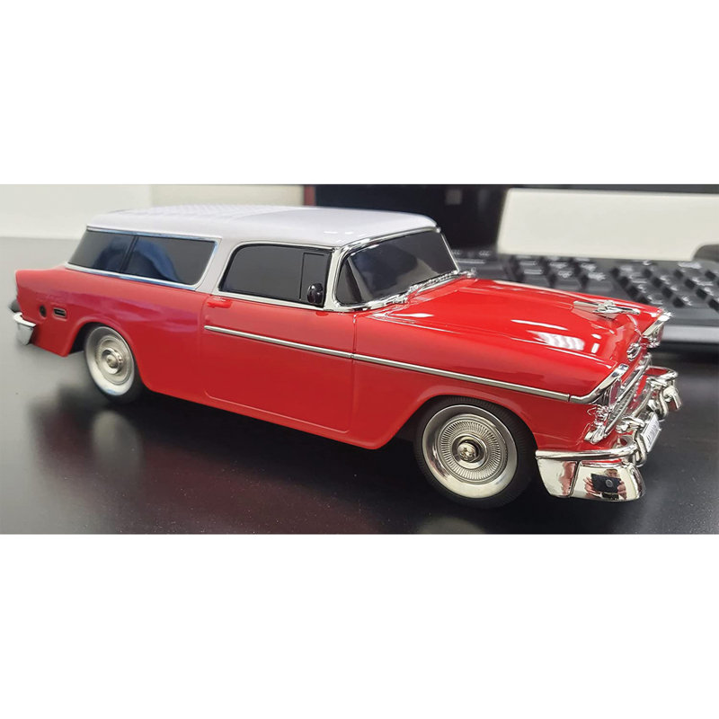 Retro Red 1955 Car Bluetooth Speaker with USB and AUX