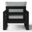 Fauteuil club de patio à assise profonde avec cadre-1078389947-1078389948