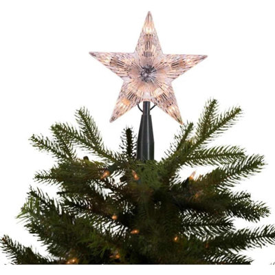 Star Treetop 10-Light Set, 7-Inch, Clear