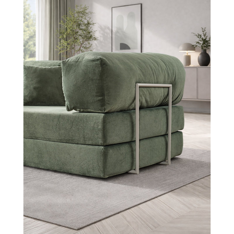 Canapé modulaire Green Velvet, Vert