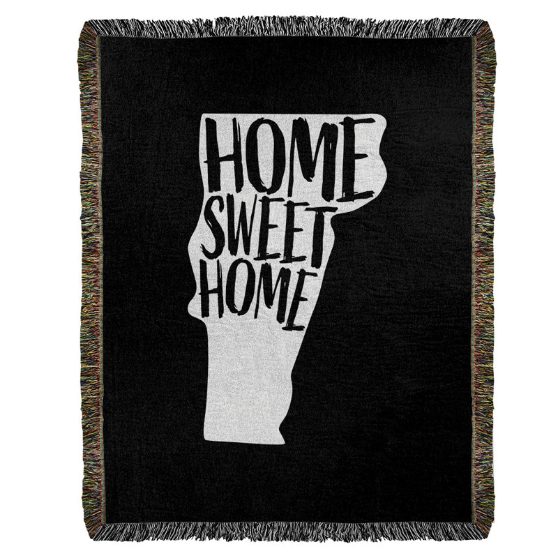 Jeté en coton tissé vermont doux, l 50 po x L 60 po, Noir