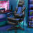 Ergonomic Gaming Chair with Footrest and Lumbar Support-1536961064
