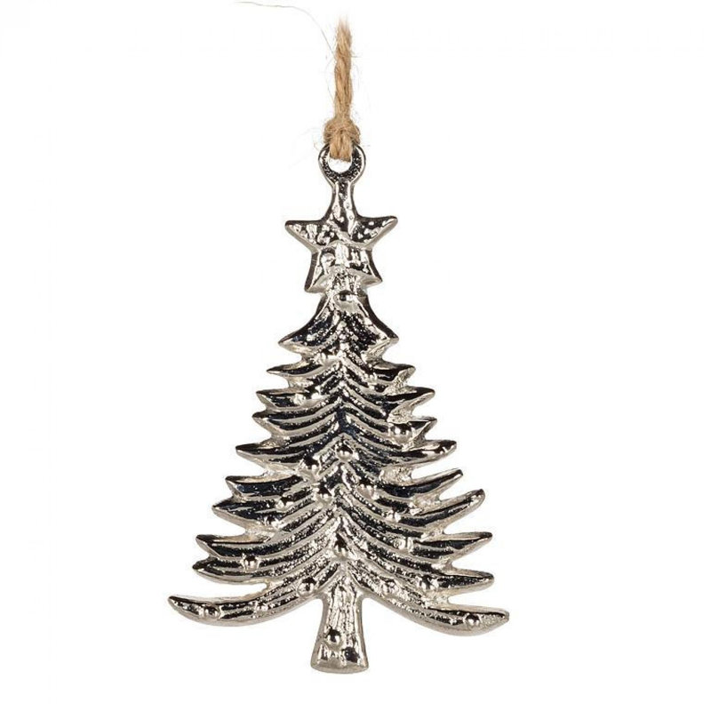Ornement simple en forme d'arbre plat