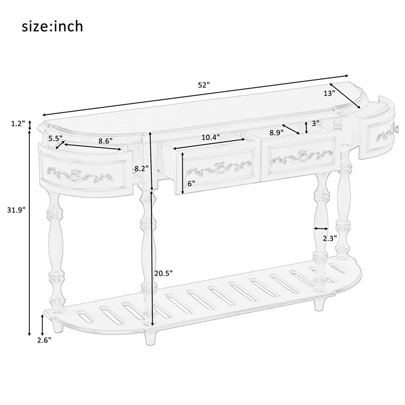 Cenie 52'' Sideboard, Antique Blue