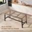 Table de salle à manger extensible 63 "à 83" pour 6 à 8 personnes - Table rectangulaire avec structure en métal robuste, pour la salle à manger, la cuisine et les fêtes-129908452
